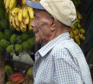 Glücklicher Händler