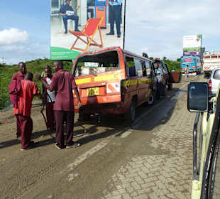 Hier hat es ein Matatu entschärft
