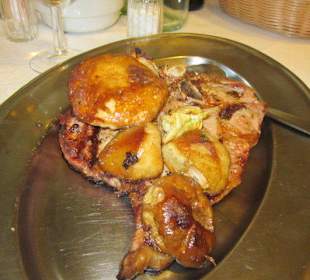 Kalbssteak mit Pilzen