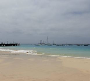 Blick auf Fischereihafen von Santa Maria