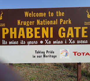 Phabeni Gate - eines der Tore zum Kruger NP