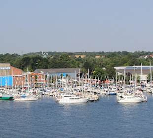 Yachtgelände an der Trave