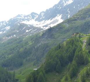 Blick zurück von Südtirol aus