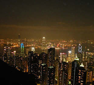 The Peak Ausblick nachts