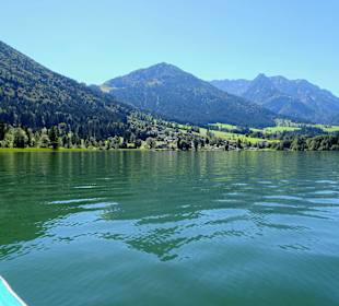 Auf dem Walchsee mit Blick zum Zahmen Kaise
