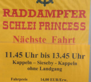 Raddampfer Schlei Princess Kappeln