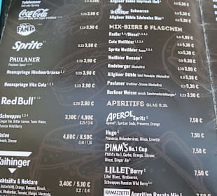 Speisekarte Stand 09/2023