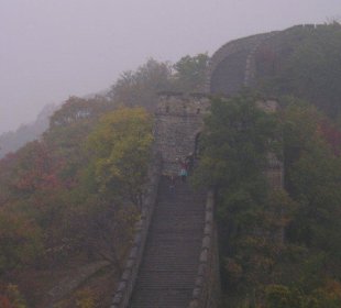 Great Wall in the Autumn mists