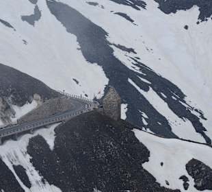 Aussicht vom Höchster Punkt Edelweißspitze