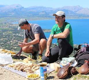 Kleine Pause mit echten mallorquinen Köstlichkeite