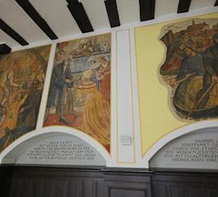 Wandmalereien zur Stadtgeschichte