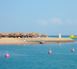 Lagune mit Strandabschnitt