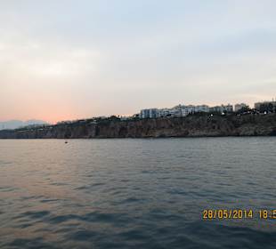 Sonnenuntergang vom Schiff 