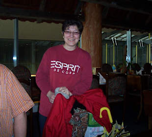 Martina beim Aufbruch