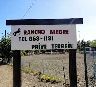 Schild am Eingang zur Ranch
