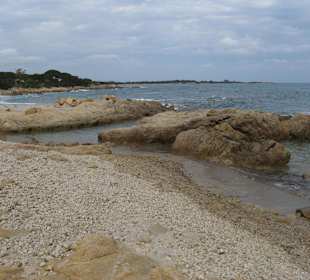 Wilder schöner Sand-Strand