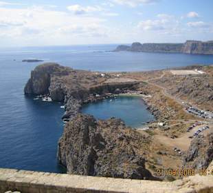 Lindos Aussicht von der Akropolis