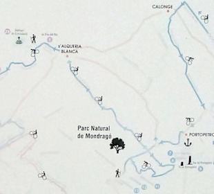Rad-Wanderweg Ruta 3 Santañí / Santanyí