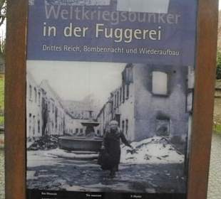 Schild für den Bunker