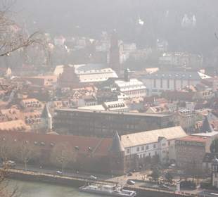 Von oben, leider  im Dunst
