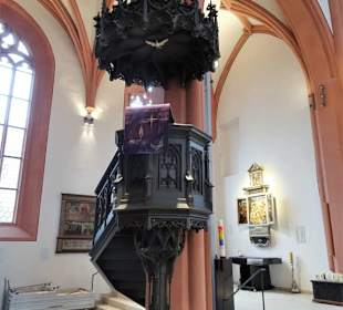 Die Kanzel der Stadtkirche von Bayreuth