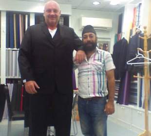 Final fitting at monty the tailor khaolak