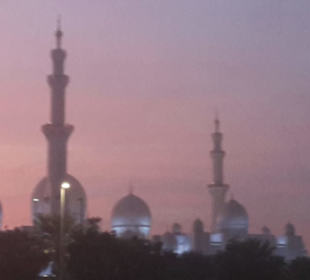 Moschee in der Abenddämmerung