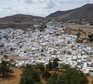Blick auf Lindos