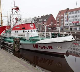 Außenansicht des Seenotrettungskreuzers