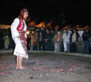 Nestinary dances on ember