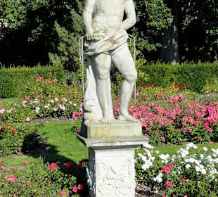 Spaziergang durch das Rosarium des Stadtgartens