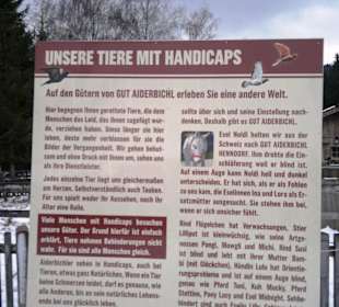 Gut Aiderbichl Info - Tafel 