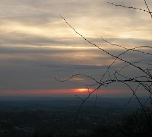 Il tramonto dal castello