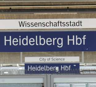 Umsteigen im Hauptbahnhof von Heidelberg
