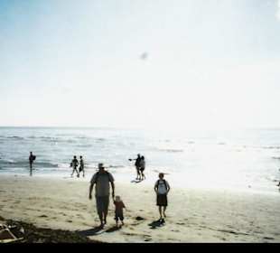 Strand am frühen Morgen