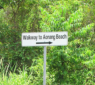 Walkway to Ao Nang Beach 