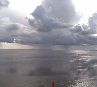 Der bedeckte Himmel lässt nichts gutes ahnen