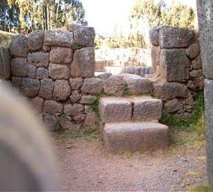 Steps in the Inka ruins