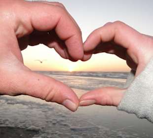 Sonnenuntergang durchs Herz