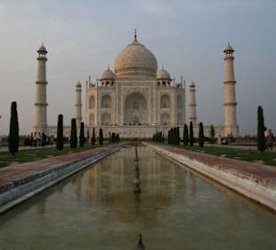 Taj Mahal zum Sonnenuntergang