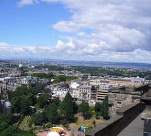 Blick Richtung Princess Street and Gardens