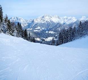 Piste bei Schönwetter