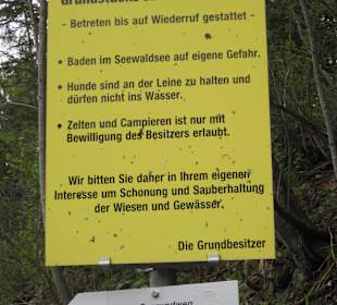 Hinweisschild