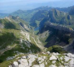Aussicht vom Säntis nach Osten