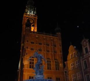 Langer Markt Neptunbrunnen u. Rechtstädter Rathaus