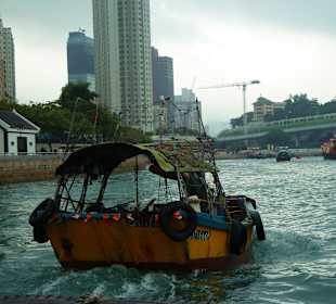 "Sampan"im Hafen von Aberdeen