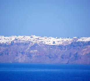 Santorin selbst im Bild Landschaft, Stadt