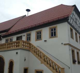 Am Marktplatz im kleinen Weindorf Wipfeld