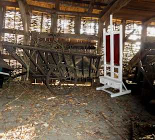 Blick in den Innenraum der Scheune