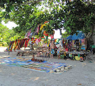 Souveniershops am Strand